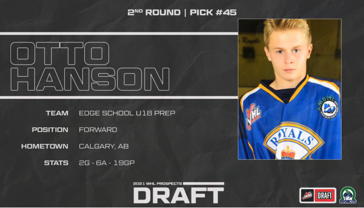 Hanson, Otto - WHL Draft (Dec 2021)